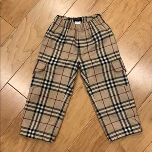 Toddler Burberry Wool Cargo Pants